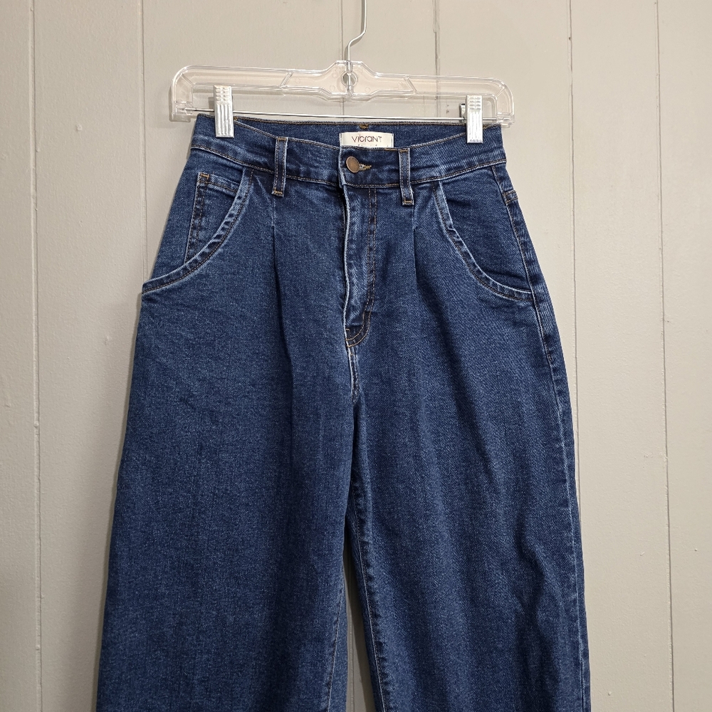 Vibrant High Waist Classic Mom Jeans Size 24 - Picture 2 of 10